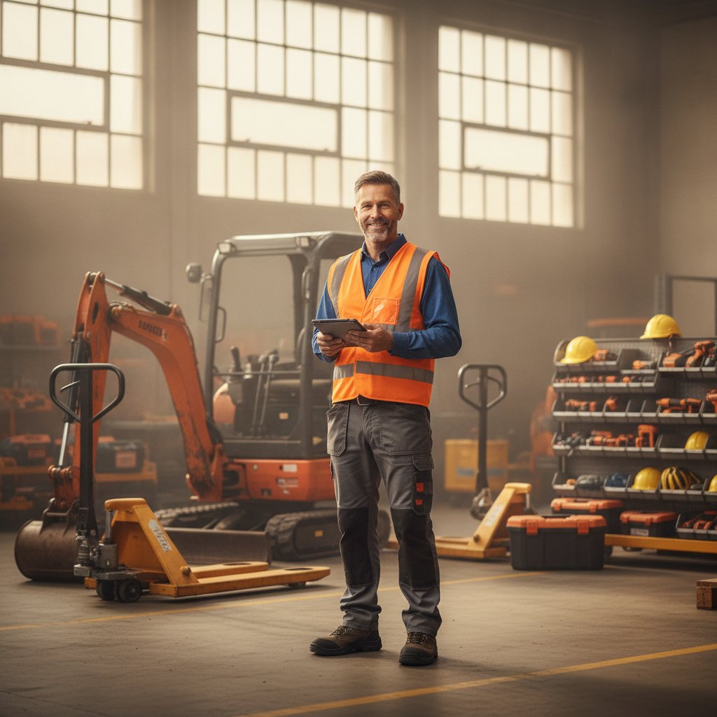 Construction equipment rental facility